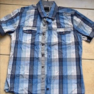 Men’s 7 Diamond Short Sleeve Button Up